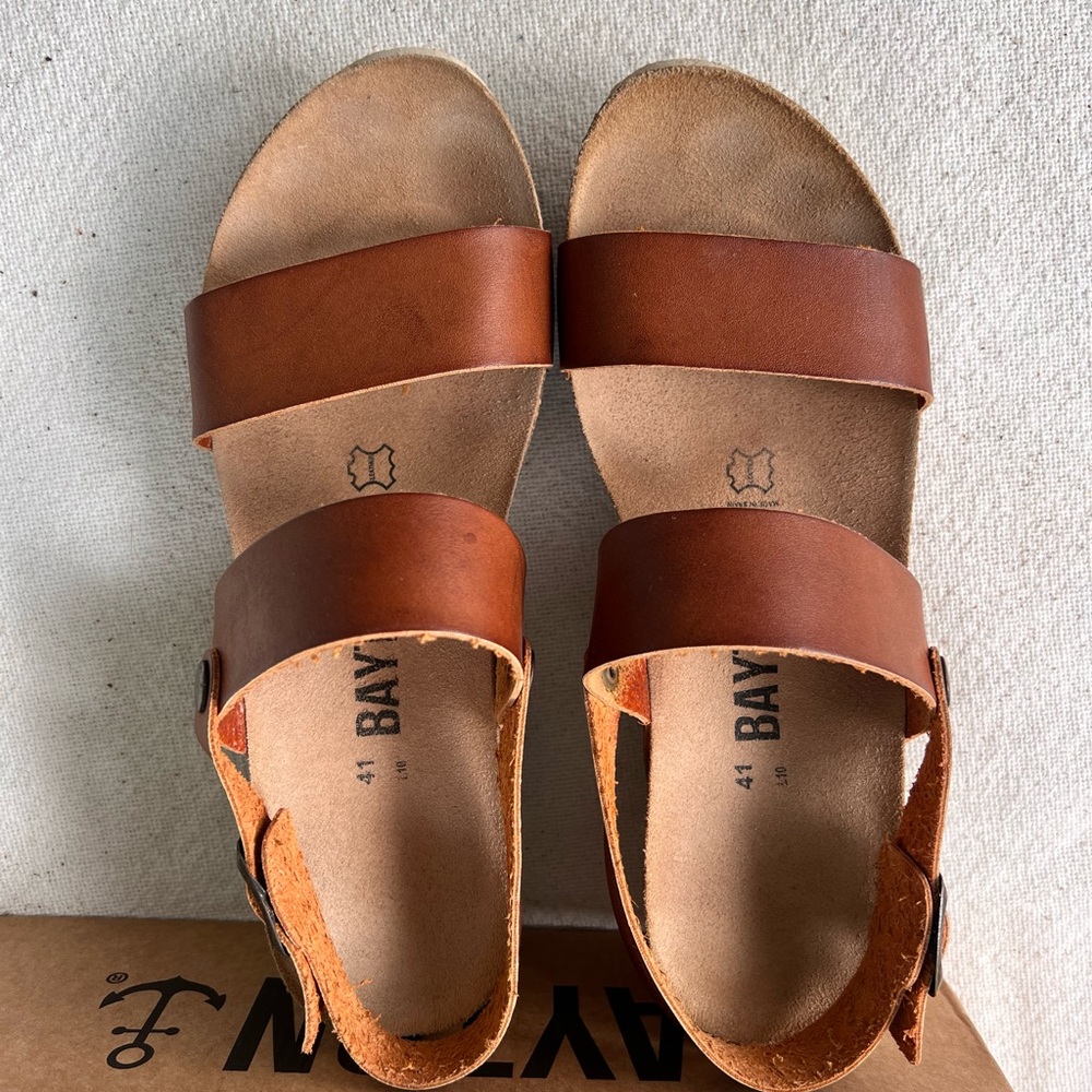 Women's Tan Leather Sandals